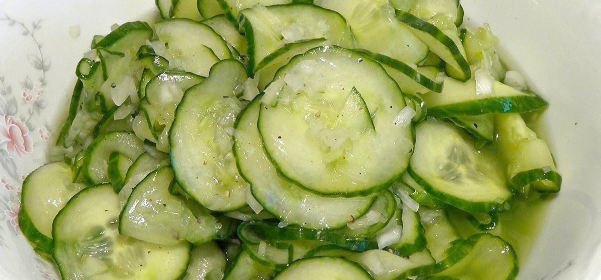 Gurkensalat German Cucumber Salad Postcards Magazine